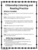 Citizenship Listening and Reading Practice-ESL