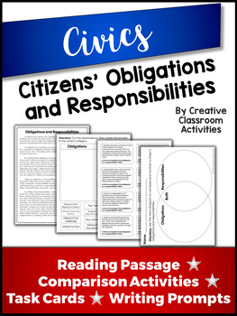 Preview of Citizenship - Obligations and Responsibilities of Citizens (Civics)