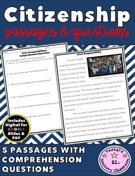 Preview of Citizenship Passages {Digital & PDF Included}