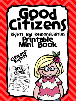 Preview of Citizenship Printable Activity Book- Rights and Responsibilities