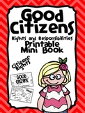 Citizenship Printable Activity Book- Rights and Responsibilities