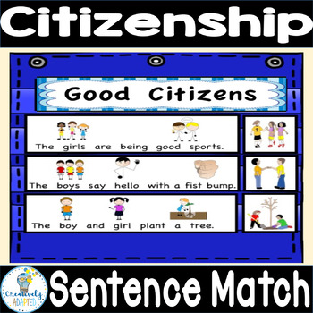 PICTURE-SENTENCE MATCH: Good Citizens (Autism/Special Education)