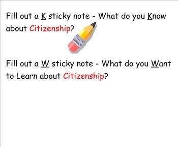 Preview of Citizenship Theme and Vocabulary Introduction