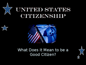 Preview of Citizenship - Unit Presentation - What Does It Mean to be a Good Citizen