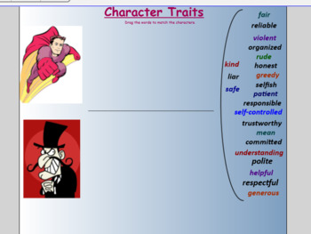 Preview of Citizenship and My Identity - Character Traits Interactive Lesson