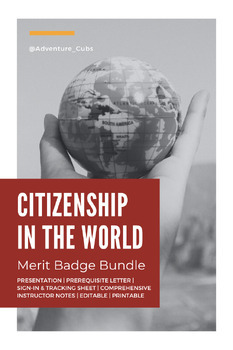 citizenship in the world merit badge requirements