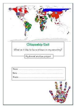 Citizenship project worksheet by Pick up plans | TpT