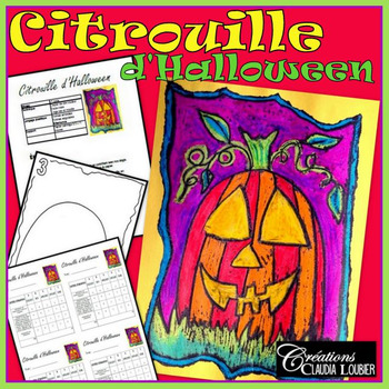 Preview of Halloween: Arts plastiques:  Citrouille, automne, plan de cours en français