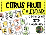 Citrus Fruit Calendar