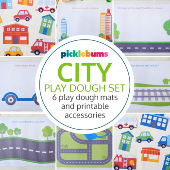 Preview of City Play Dough Mats and Accessories
