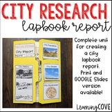 City Research Report Lapbook - Print and Google