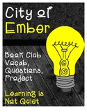 City of Ember Book Club (Novel Study, Vocabulary, Student 