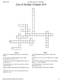 City of Ember: Chapters 8-9 Crossword