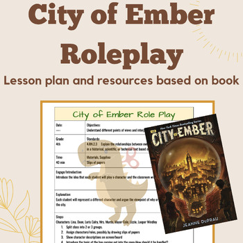 Preview of City of Ember Role Play Lesson Plan / Resource Pack