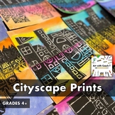 Preview of Cityscape Prints Art Lesson Plan