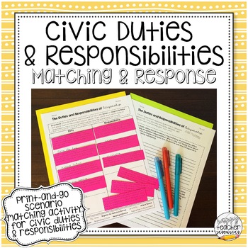 Civic Duties & Responsibilities | Scenarios & Response | TPT
