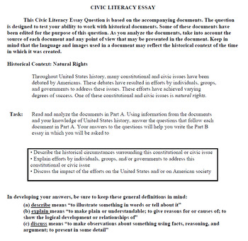 civic literacy essay us history regents african american civil rights