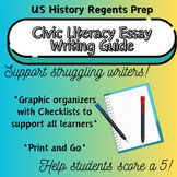 Civic Literacy Essay Writing Guide Graphic Organizer and H