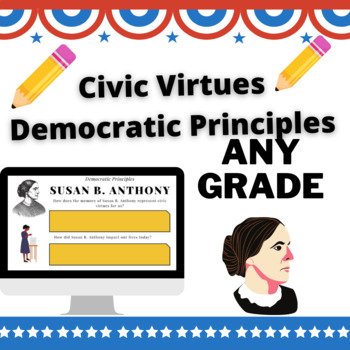 Preview of Civic Virtues/Democratic Principles Social Studies Packet 