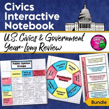 Preview of Civics, Government & American History Interactive Notebook Bundle Florida