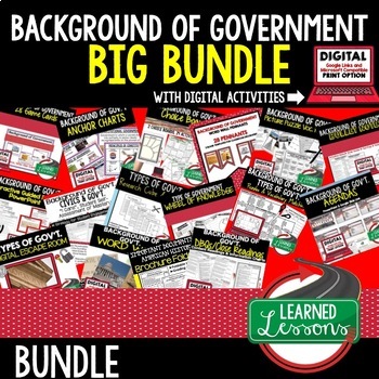 Preview of Background of Government BUNDLE (Civics BUNDLE & Government BUNDLE)