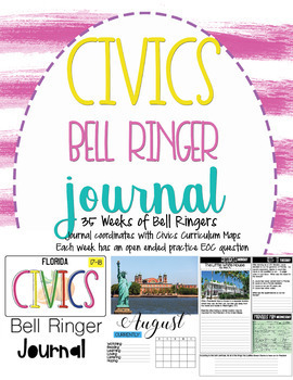 Preview of Civics Bell Ringer Journal