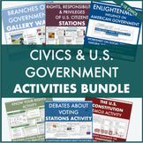 Civics Bundle: 20+ Activities - Branches of Government, Ci