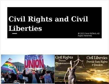 Preview of Civics: Civil Rights and Civil Liberties PowerPoint