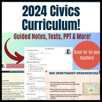 Preview of Civics Curriculum | 2024 Complete Government Curriculum BUNDLE! Digital Resource