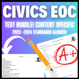 Civics EOC Content Specific TEST BUNDLE! EOC Study Review 