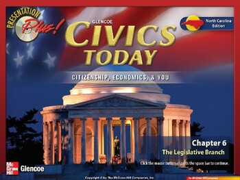Preview of Civics/Economics Chapter 6 Power Point: The Legislative Branch