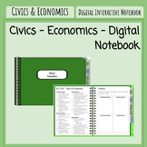 Civics - Economics - Digital Notebook (VA SOL CE.11, 12, 13)