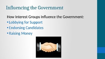 Preview of Civics Election Unit Day 5 Interest Groups, Lobbyists, PACs