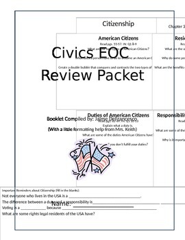 Preview of Civics End of Course Review Packet