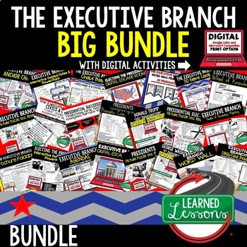 Preview of Executive Branch BUNDLE, Civics BUNDLE, Government BUNDLE, Digital Learning