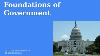 Preview of Civics: Foundations of Government PowerPoint
