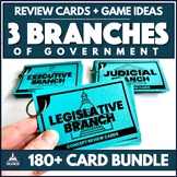 3 Branches of Government Sort Activity Civics EOC Review G