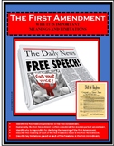 Civics - Government - FIRST AMENDMENT - Bill of Rights
