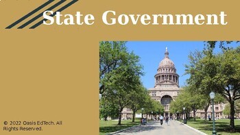 Preview of Civics/Government: State Government PowerPoint