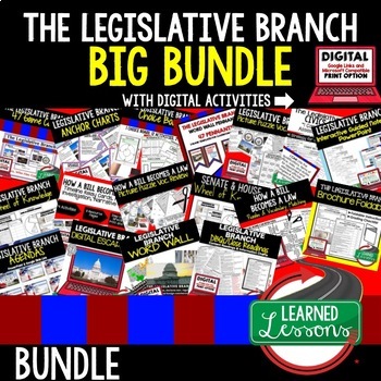 Preview of Legislative Branch BUNDLE (Civics BUNDLE & Government BUNDLE)