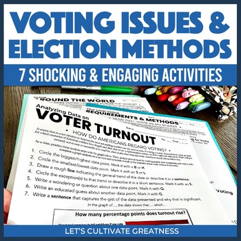 Voting Rights Turnout and Behavior Activity Pack by Let's Cultivate ...