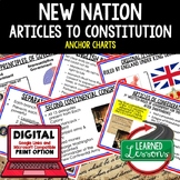 New Nation Anchor Charts, Articles of Confederation Posters, Civics Anchor Chart