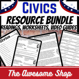 Civics Lessons W/ Passages, Worksheets, Video Guides for H