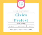 Civics Pretest Assessment - First Week of School Activity
