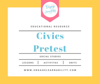 Preview of Civics Pretest Assessment - First Week of School Activity