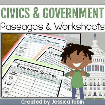 Preview of Civics Unit, Rights and Responsibilities, Rules and Laws, Branches of Government