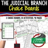 Judicial Branch Activities Choice Board, Digital Distance 