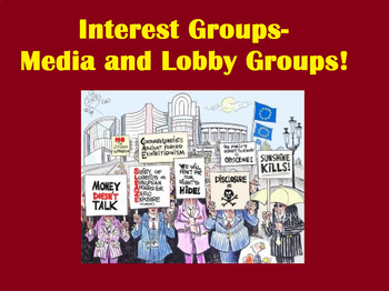 Preview of Civics- Unit 2 Media and Lobby Groups