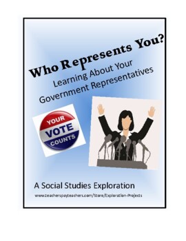 Preview of Civics - Who Represents You? Learning About Your Government Representatives