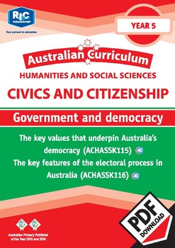 Preview of Civics and Citizenship: Government and democracy – Year 5